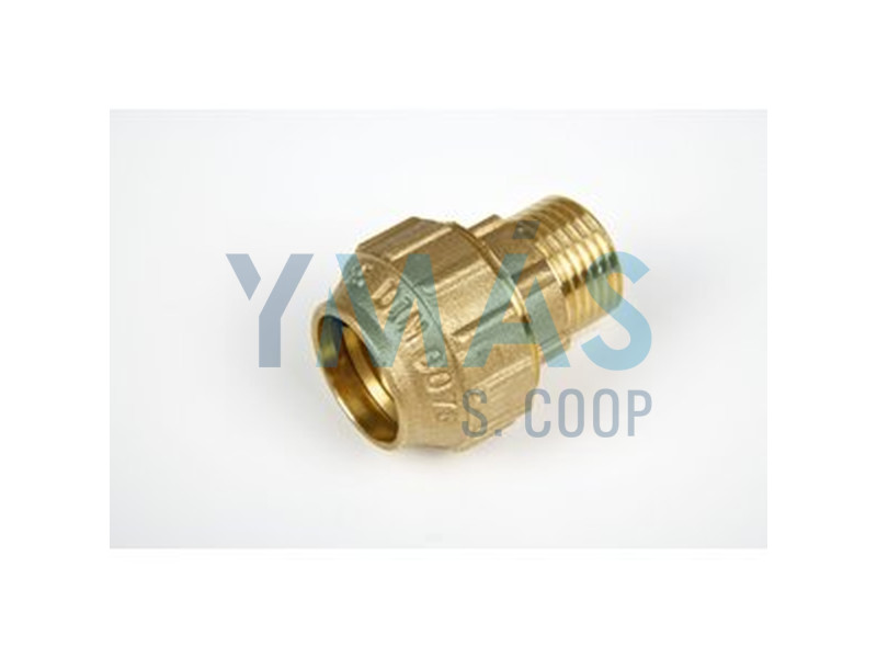 ENLACE EGB ROSCA MACHO POLIETILENO 25 X 3/4" LATON