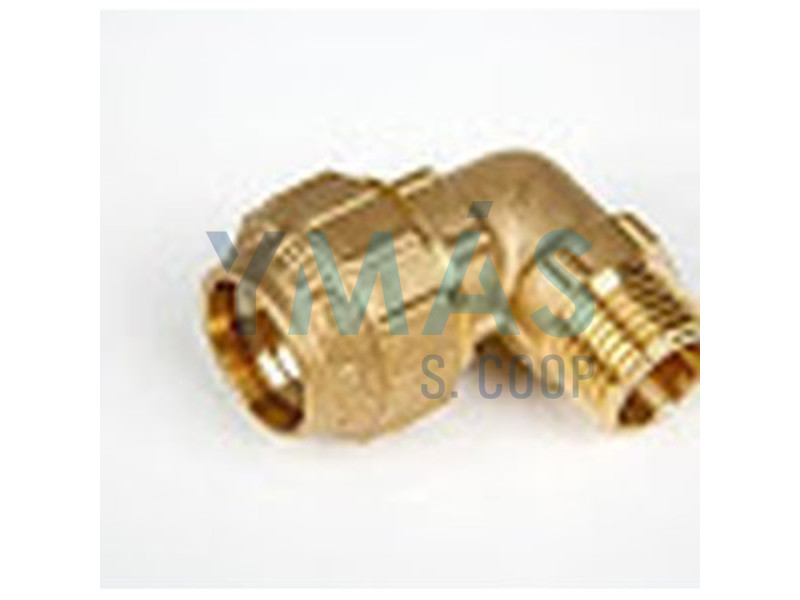 CODO EGB 90º ROSCA MACHO POLIETILENO 20 X 1/2" LATON EBF                