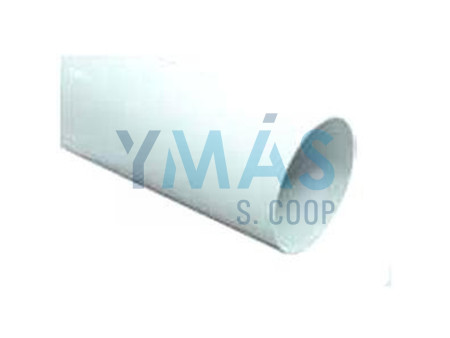 TUBO ALUMINIO 125 X 1000MM LACADO BLANCO ALU STAR 194000