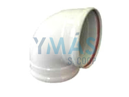 CODO ALUMINIO 87º DE 125MM ALU STAR