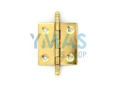 BISAGRA PLANA FIJA HIERRO LATONADA 40 X 35MM CON FINALES ALTOS