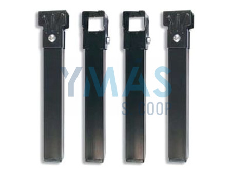 JUEGOS PATAS SOMIER 250X35X35MM NEGRAS 39002
