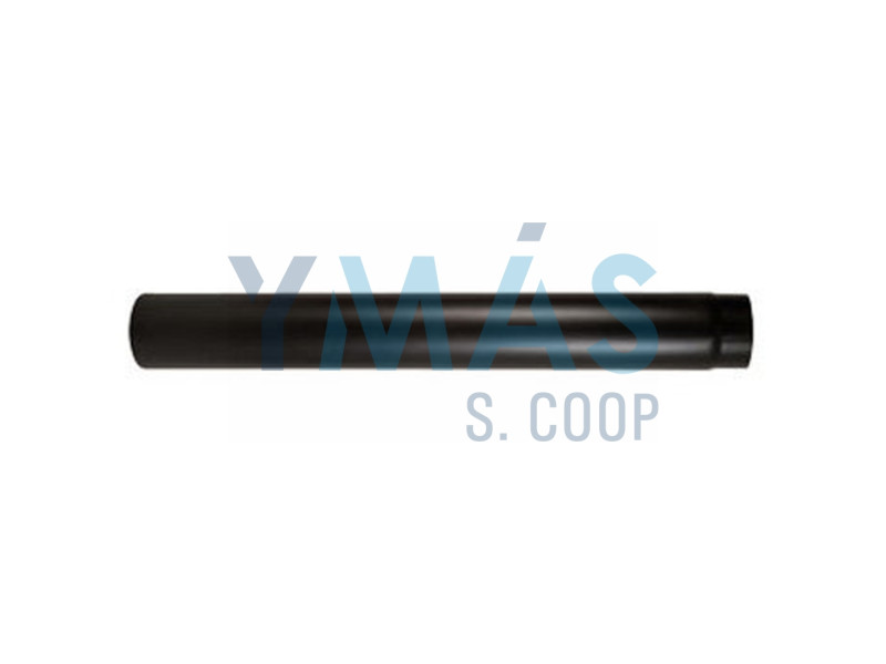 TUBO ESTUFA ESMALTADO VITRIFICADO NEGRO 1M - 175 MM