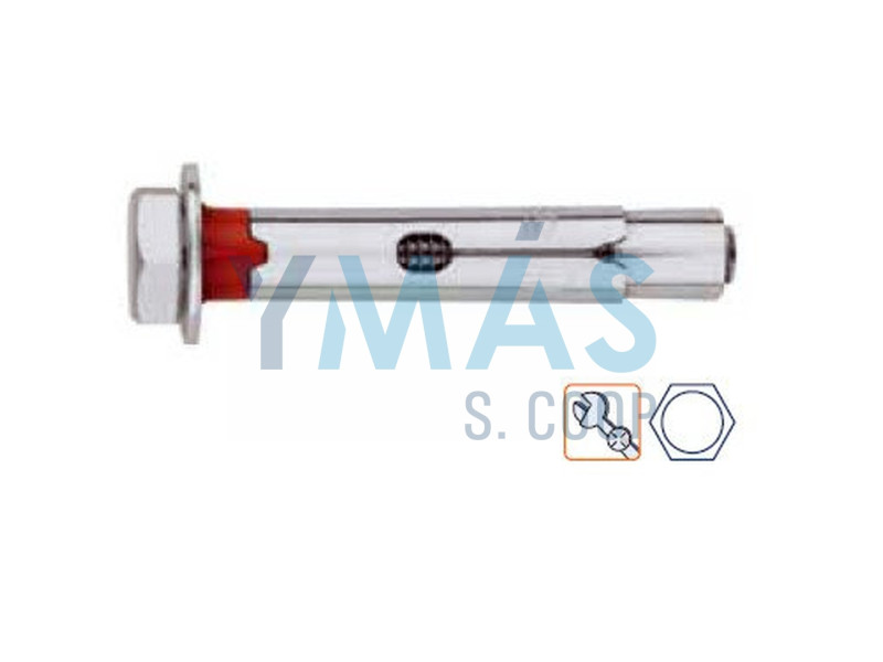ANCLAJE ANTIGIRO PARA CARGAS MEDIAS. TORNILLO HEXAGONAL M- 6 X 60 BROCA 8 HOMOLOGADO