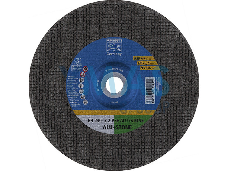 DISCO CORTE ALUMINIO Y PIEDRA 230 X 3,2 X 22,23