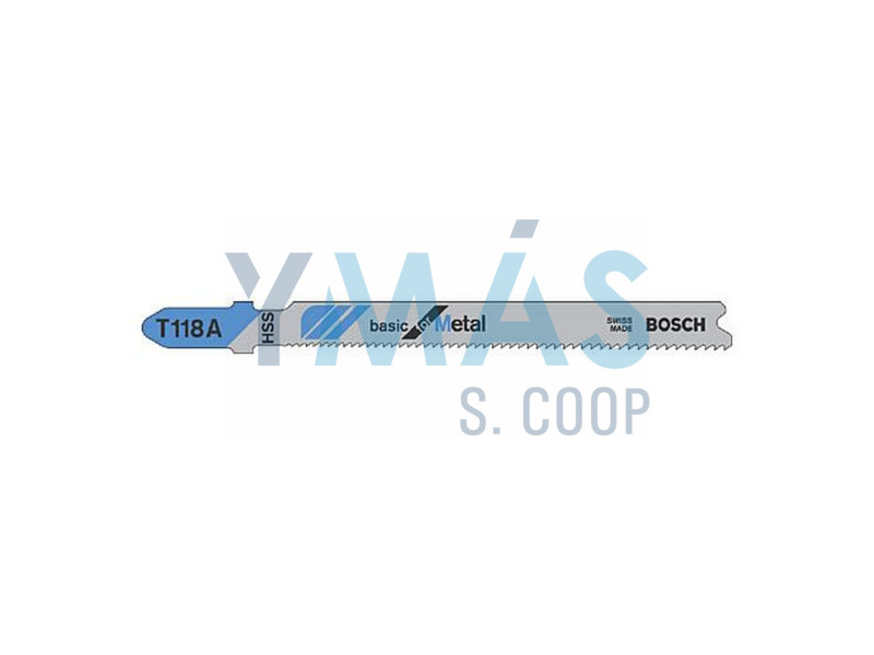HOJAS SIERRA DE CALAR METAL HSS T118A (5 UNID)  