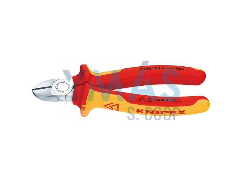 ALICATE CORTE DIAGONAL 160MM AISLADOS ELECTRICAMENTE 1.000V