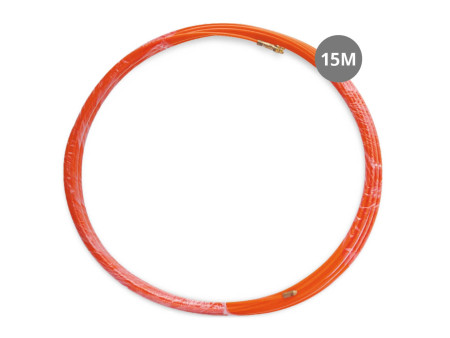 SONDA PASAHILOS PROFESIONAL FIBRA DE VIDRIO + METAL 4MM 15 METROS