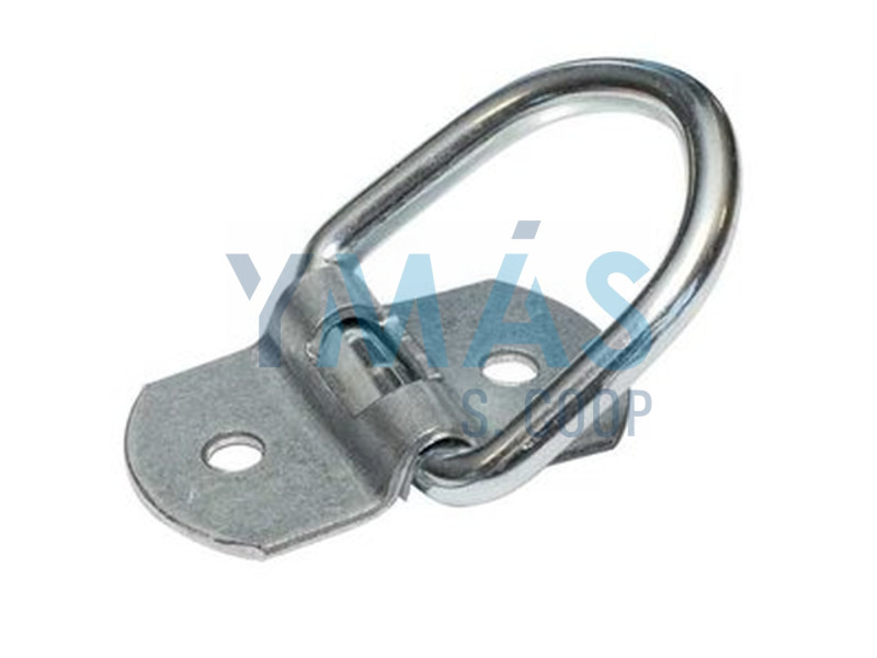 ANILLA CON PLACA TOLDOS 30MM INOXIDABLE