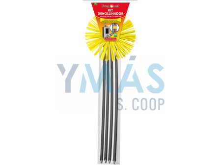 KIT DESHOLLINADOR 4 VARILLAS + ERIZO NYLON 200MM