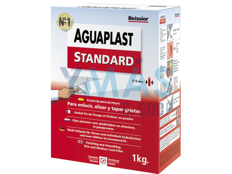 MASILLA REPARACION PARED AGUAPLAST STANDARD CAPA FINA BLANCO 1 KG POLVO