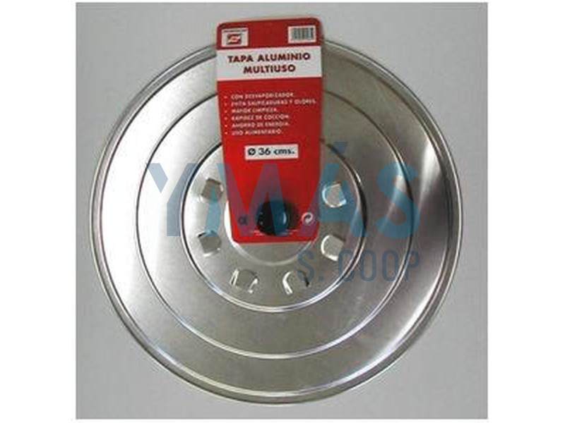 TAPA ALUMINIO MULTIUSO 28 CMS TECNHOGAR                  