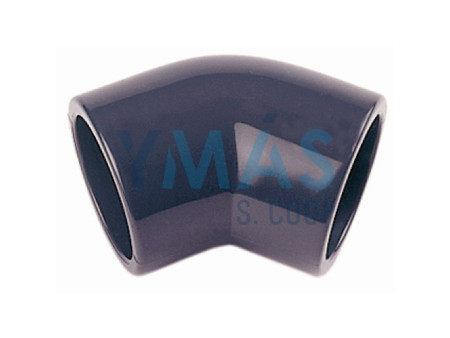 CODO ENCOLAR 45º H-H 25MM PVC PRESION