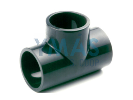 TE ENCOLAR  IGUAL HEMBRA 90º  PVC PRESION 20MM