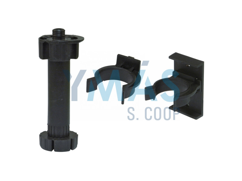 JUEGO PATAS MUEBLE COCINA 16 X 95 - 120MM NEGRO 4 UNIDADES