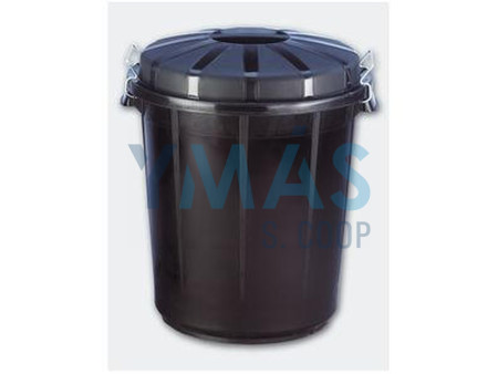 CUBO BASURA INDUSTRIAL 70L NEGRO