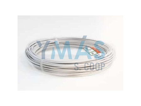 ROLLO ALAMBRE PLASTIFICADO BLANCO Nº16 5 METROS