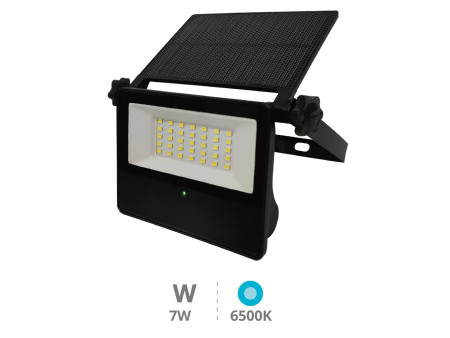 PROYECTOR SOLAR LED KUMIRA CON SENSOR 7W 6500K IP65 NEGRO