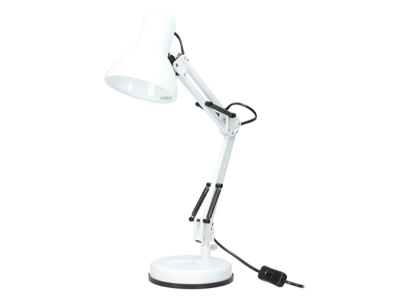 LAMPARA ESCRITORIO 575 X 210MM E-27 25W 220 - 240V BLANCA GARSACO 1900423 