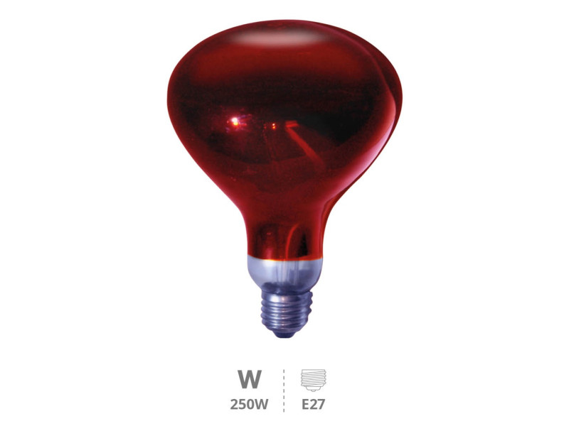 LAMPARA INFRARROJOS 160MM E27 250W 128LM 2450K