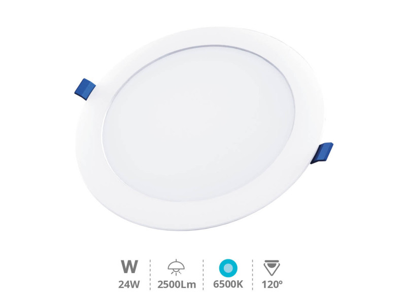 DOWNLIGNT EMPOTRABLE LED REDONDO BELUR 24W 6500K BLANCO