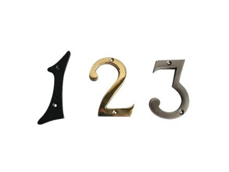 NUMERO 4 FORJA NEGRO 10CM 