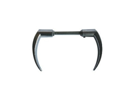 JUEGO MANILLA ALUMINIO PULIDO CURVA CUADRADRILLO 6MM