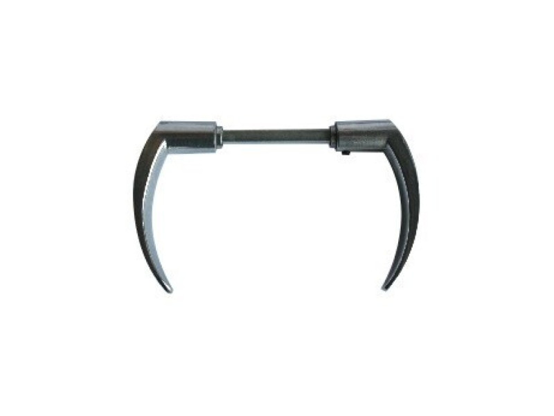 JUEGO MANILLA ALUMINIO PULIDO CURVA CUADRADRILLO 6MM
