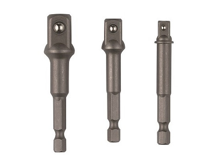 ADAPTADOR MACHO 1/4 X 1/4 - 3/8 - 1/2 3 PIEZAS