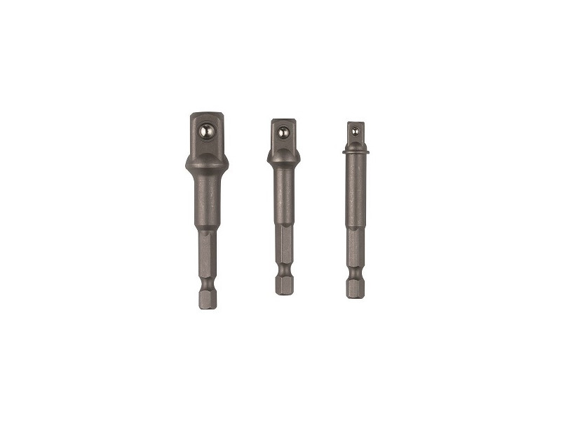 ADAPTADOR MACHO 1/4 X 1/4 - 3/8 - 1/2 3 PIEZAS
