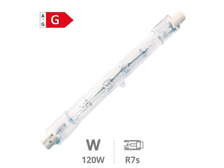 LAMPARA HALOGENA LINEAL AHORRO R7S 78MM  120W(150W) 2900K 220-240V 2300LM