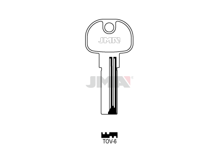 LLAVE LATON SEGURIDAD TOV-6