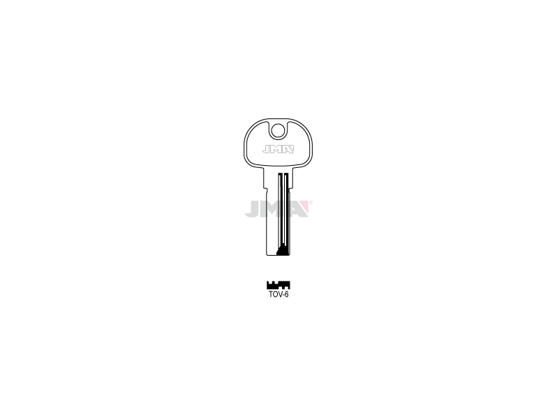 LLAVE LATON SEGURIDAD TOV-6