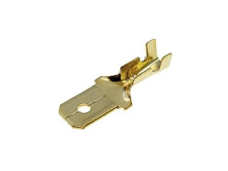 TERMINAL MACHO DESNUDO FASTON 6.3 MM X 0.8