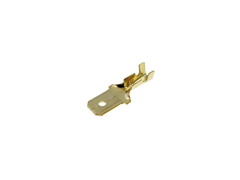 TERMINAL MACHO DESNUDO FASTON 6.3 MM X 0.8