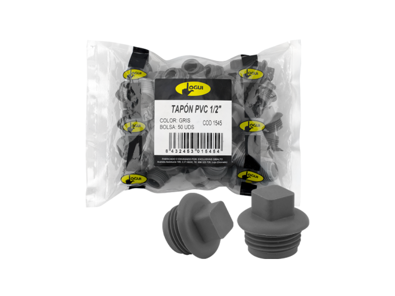 TAPON ROSCADO MACHO  3/4" PVC