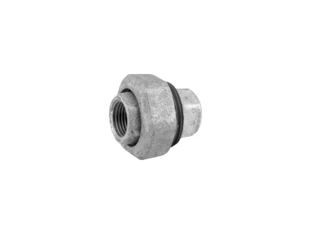 FIGURA 340 NUDO DE UNION HEMBRA - HEMBRA 1.1/2" ACERO GALVANIZADO