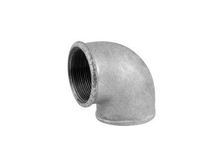 CODO ROSCADO 90º 1.1/4" HEMBRA - HEMBRA ACERO GALVANIZADO