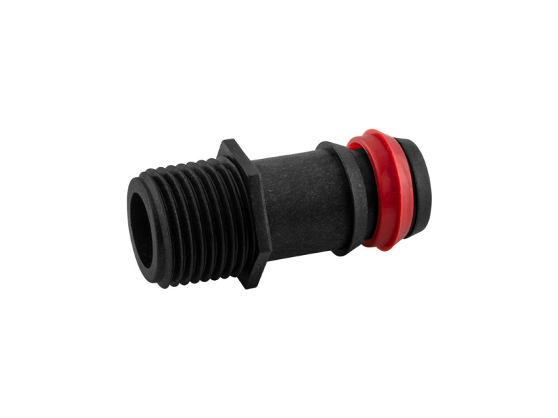 UNION ROSCA MACHO CON ANILLO SEGURIDAD 1/2" - 20MM