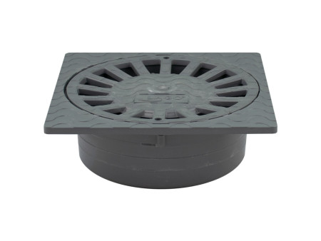 SUMIDERO SIFONICO VERTICAL 200 X 200 X 85MM SALIDA 90 - 110MM PVC