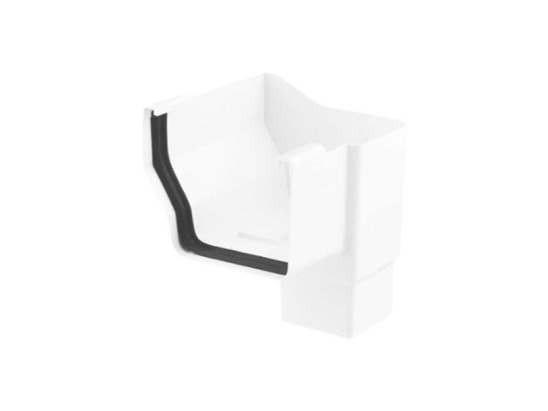 BAJADA IZQUIERDA CANALON EUME CUADRADO BLANCO FERROPLAST 223003