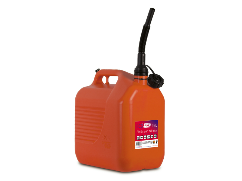 BIDON HOMOLOGADO HIDROCARBUROS CON VALVULA 20L