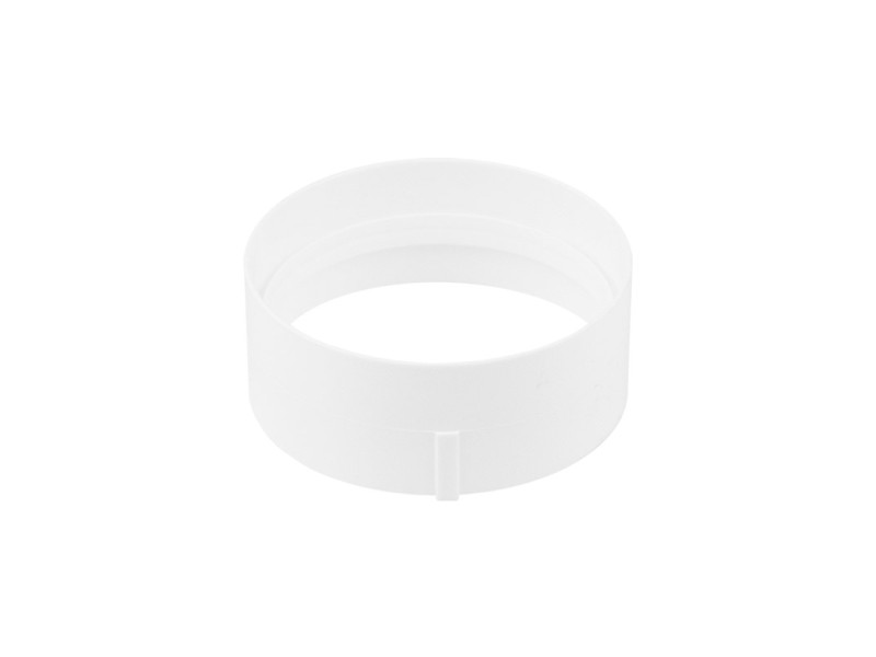 EMPALME REDONDO PVC BLANCO 100