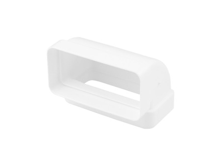 CODO RECTANGULAR VERTICAL 90º 110 X 55 BLANCO