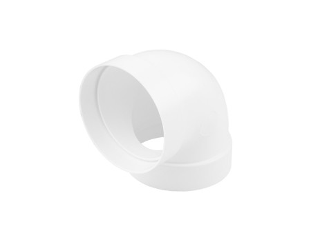 CODO REDONDO PVC BLANCO 90º 120MM