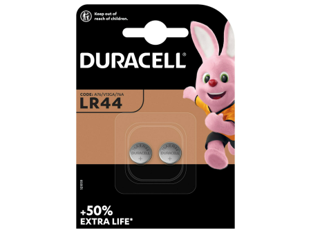PILA ALCALINA DURACELL LR 44 2 UNIDADES