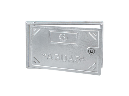 PUERTA EN ALUMINIO CON CERRADURA  30 X 40 (PUERTA CONTADOR) 