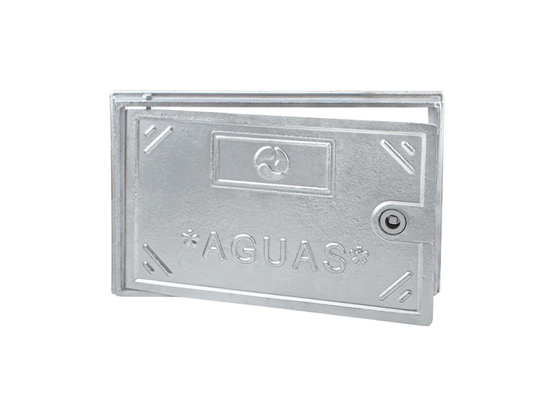 PUERTA EN ALUMINIO CON CERRADURA  30 X 40 (PUERTA CONTADOR) 
