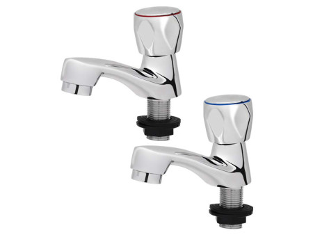 GRIFO MONOBLOC LAVABO VOLANTE METAL CROMO
