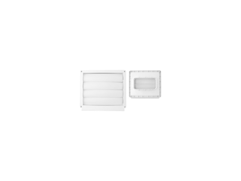 VENTANILLA PVC SALIDA EXTERIOR RECTANGULAR 75 X 150 MM BLANCO